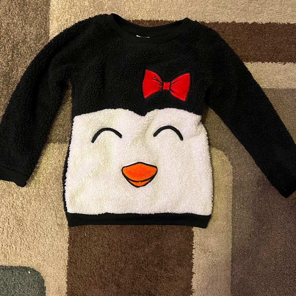 Cat & Jack Fleece Penguin Sweater